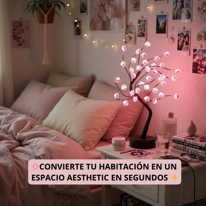 Lámpara Aesthetic de Flor de Cerezo
