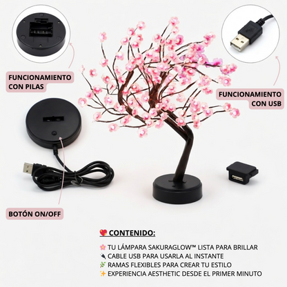 Lámpara Aesthetic de Flor de Cerezo